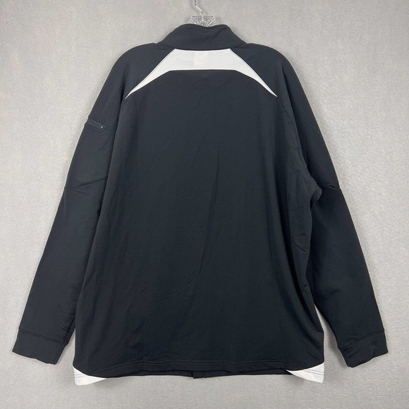 NWT Under Armour Jacket Mens XXL Black N White Colorblock  Full Zip Long Sleeve - Picture 12 of 12